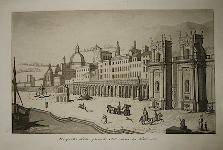 Gandini Francesco Prospetto della sponda del mare in Palermo 1831 Cremona